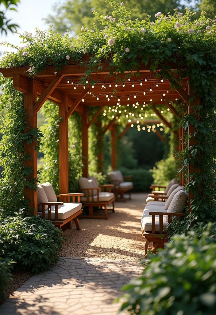 25+ Overhead Trellis Ideas That Add Shade and Dimension - 1. Classic Wooden Pergola