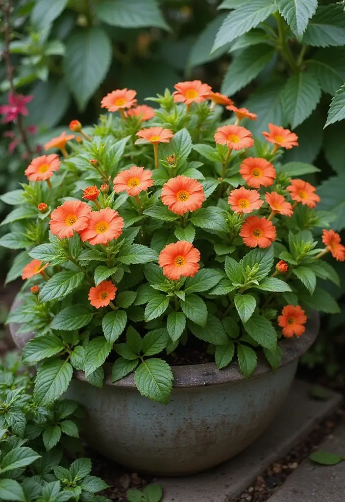 25+ Part Shade Planter Ideas for Lush Growth 56 25+ Part Shade Planter Ideas for Lush Growth - 10. Vibrant Torenia