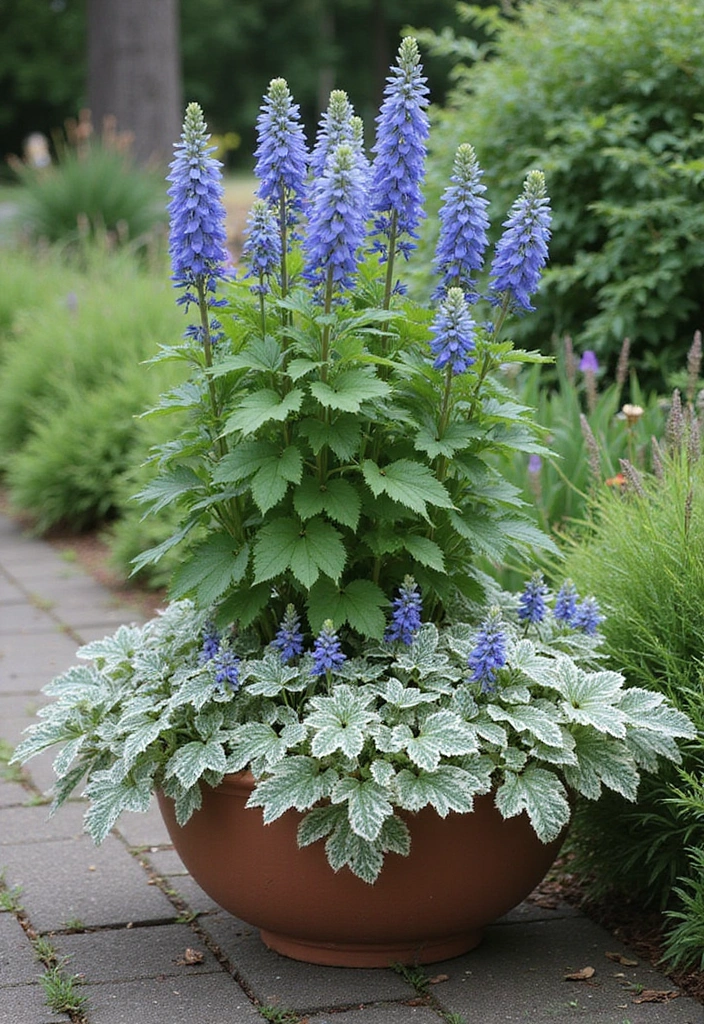 25+ Part Shade Planter Ideas for Lush Growth 105 25+ Part Shade Planter Ideas for Lush Growth - 17. Graceful Brunnera