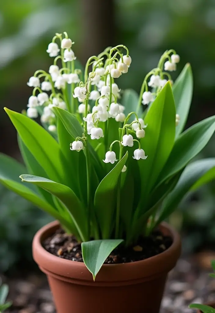 25+ Part Shade Planter Ideas for Lush Growth 34 25+ Part Shade Planter Ideas for Lush Growth - 6. Lush Lily of the Valley