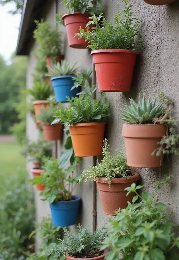 25+ Patio Wall Planter Ideas for Small Space Gardening - 2. Hanging Wall Planters