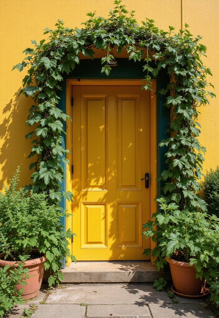 25+ Patio Wall Planter Ideas for Small Space Gardening - 22. Colorful Climbing Frames