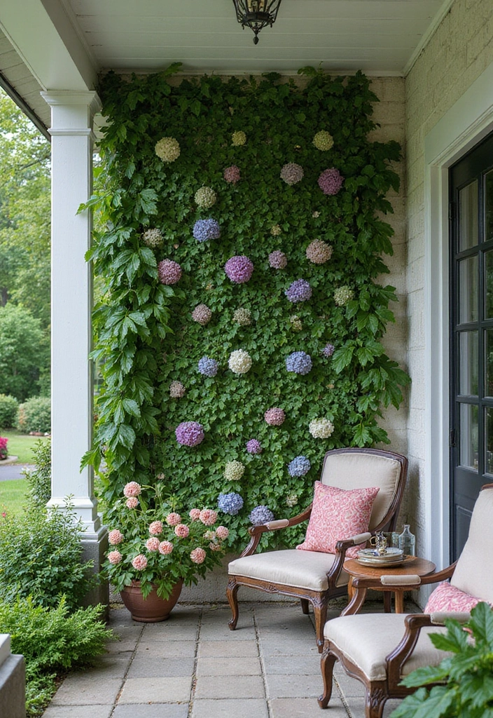 25+ Porch Trellis Ideas That Add Shade and Greenery - 9. Green Wall Trellis
