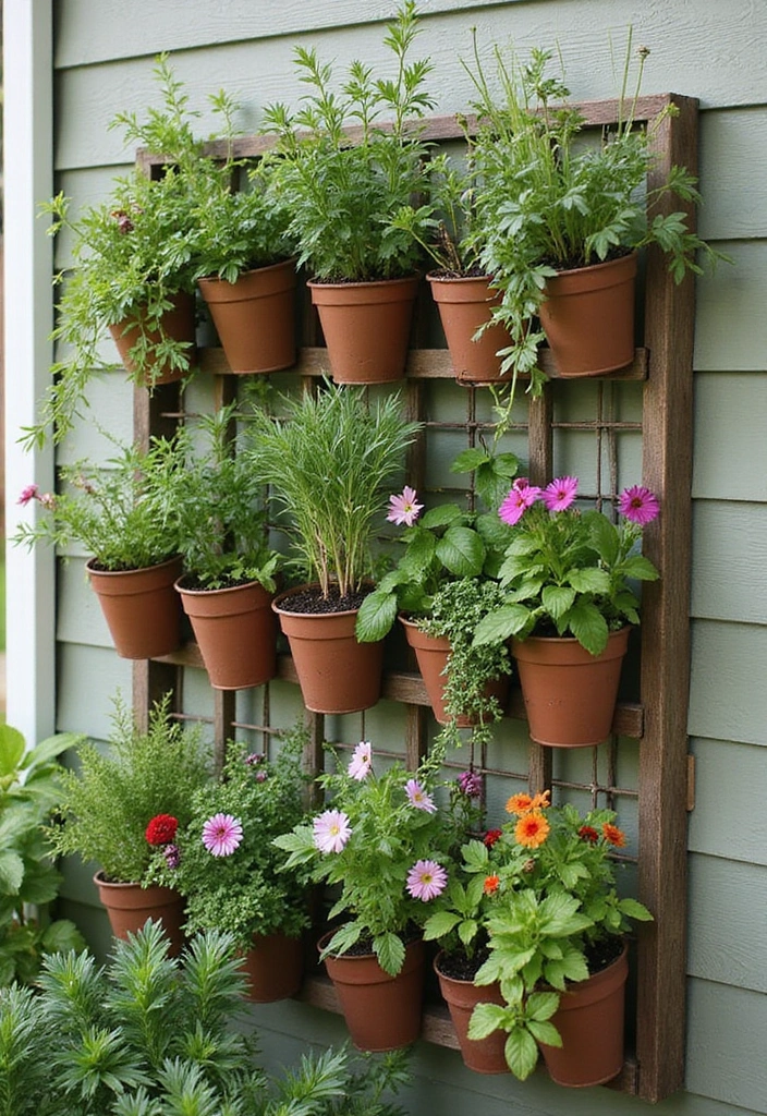 25+ Raised Bed Trellis Ideas to Maximize Garden Space - 16. Vertical Planter Trellis