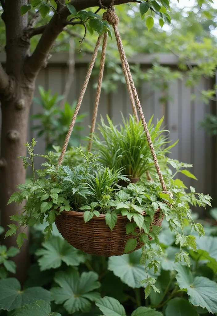 25+ Raised Bed Trellis Ideas to Maximize Garden Space - 24. Hanging Trellis Basket