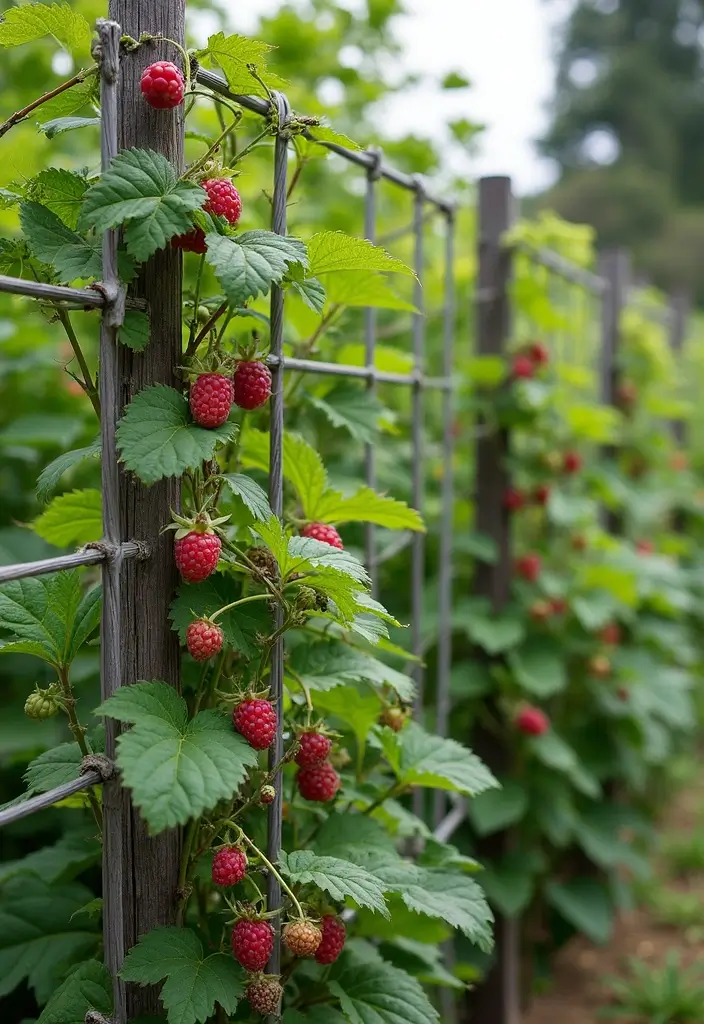 25+ Raspberry Trellis Ideas for a Healthy Organized Harvest - 25. Customizable Modular Trellis System