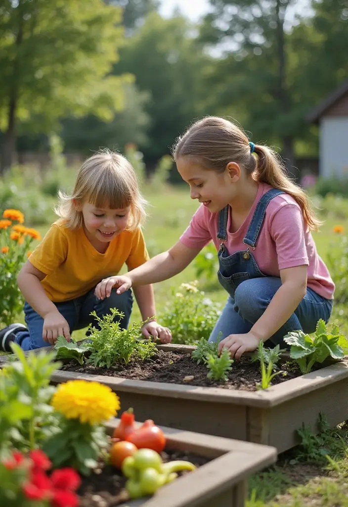 25+ Rectangle Planter Ideas for Modern Garden Design - 20. Family-Friendly Garden Adventures