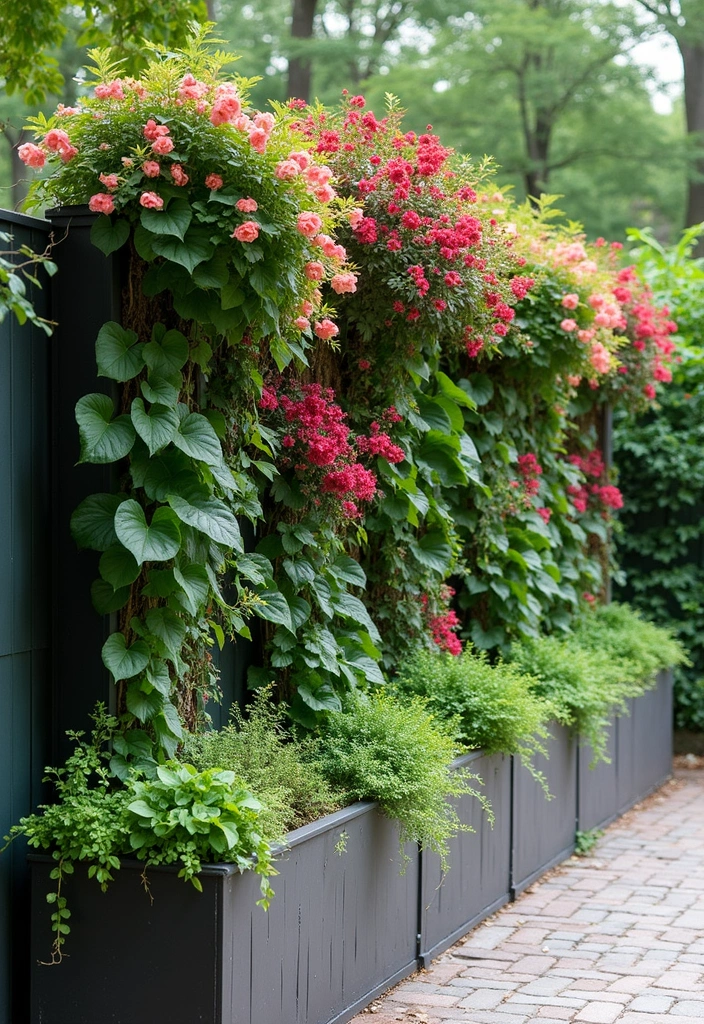 25+ Retaining Wall Planter Ideas That Add Green Layers - 21. Outdoor Living Walls