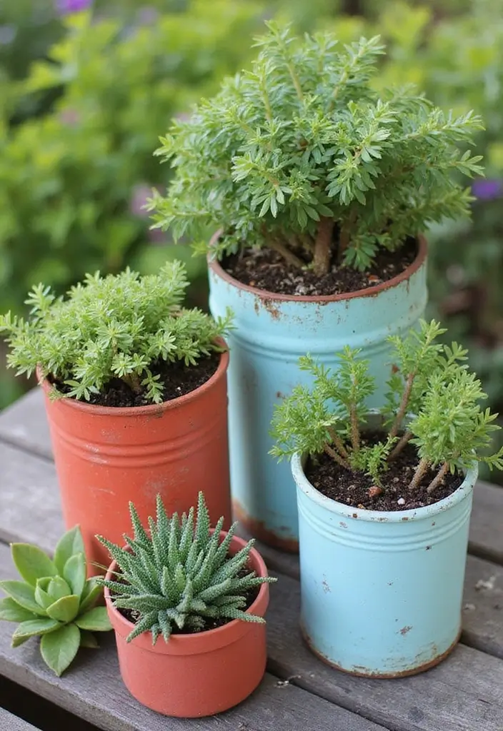 25+ Sedum Planter Ideas That Are Low-Maintenance and Pretty - 10. Upcycled Treasures as Planters