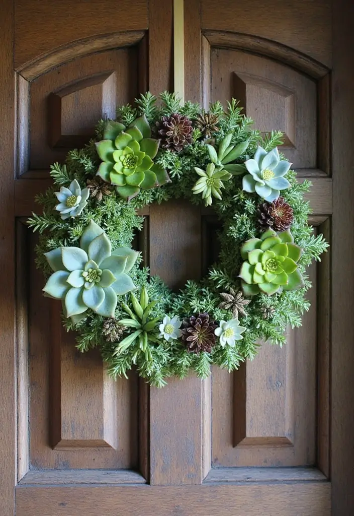 25+ Sedum Planter Ideas That Are Low-Maintenance and Pretty - 11. Succulent Wreaths with Sedum