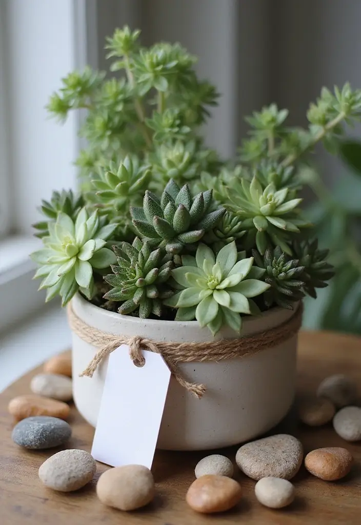 25+ Sedum Planter Ideas That Are Low-Maintenance and Pretty - 13. Sedum Gift Arrangements