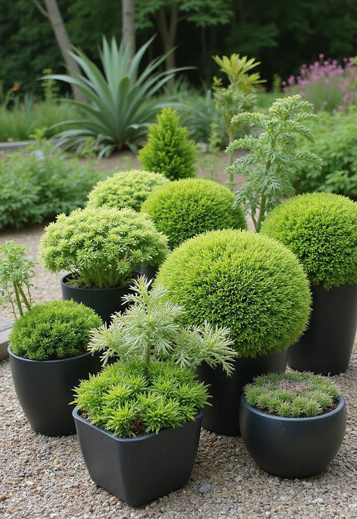 25+ Sedum Planter Ideas That Are Low-Maintenance and Pretty - 16. Monochrome Sedum Displays
