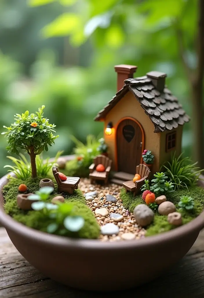25+ Shady Planter Ideas That Thrive Without Full Sun - 13. Festive Fairy Garden
