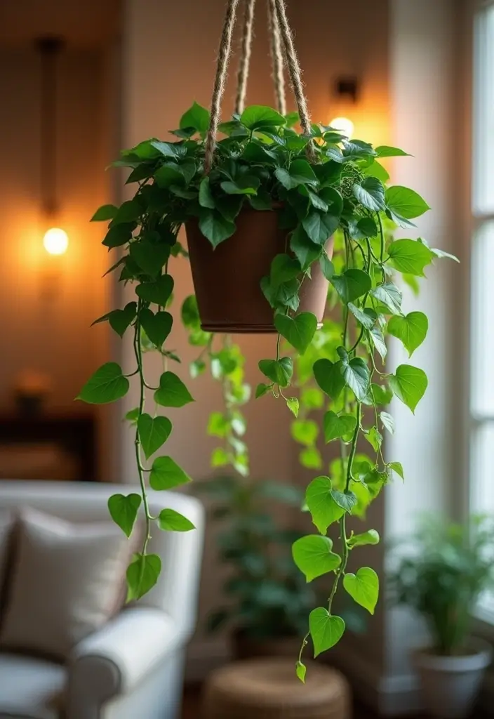 25+ Shady Planter Ideas That Thrive Without Full Sun - 6. Trailing Ivy Displays