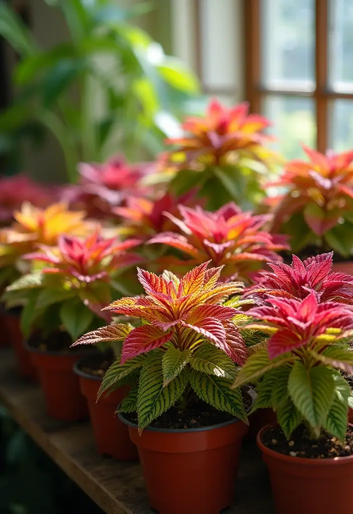25+ Shady Planter Ideas That Thrive Without Full Sun - 7. Colorful Coleus Creations