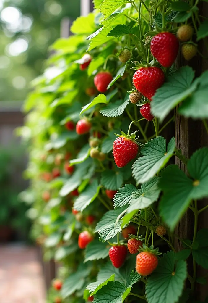 25+ Strawberry Planter Ideas for Sweet and Easy Harvests - 25. Strawberry Wall Garden