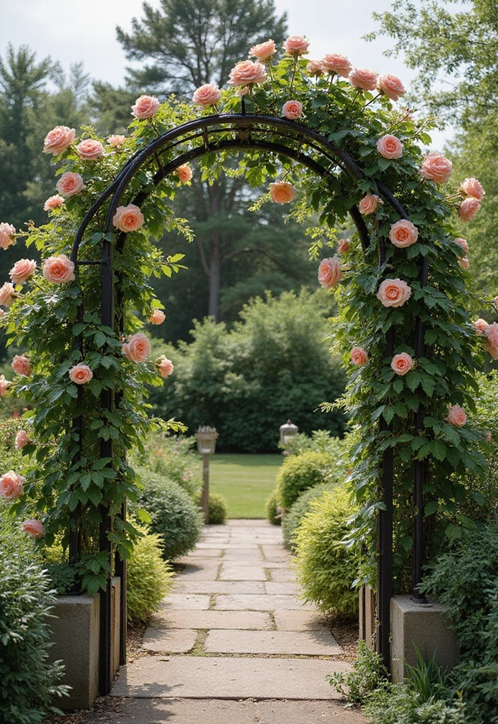 25+ Unique Trellis Ideas You Haven’t Seen Before - 15. Wrought Iron Trellis