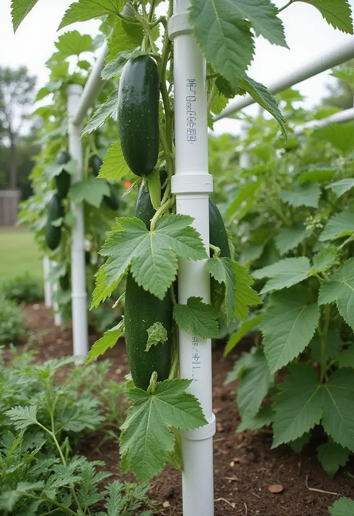 25+ Unique Trellis Ideas You Haven’t Seen Before - 17. PVC Pipe Trellis