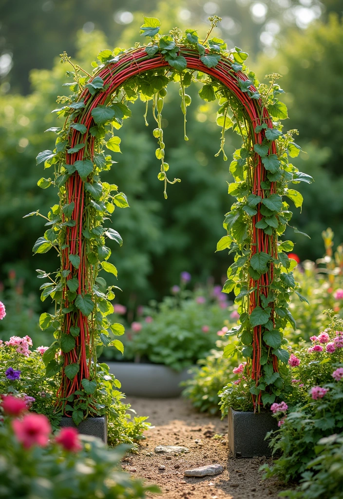 25+ Unique Trellis Ideas You Haven’t Seen Before - 20. Colorful String Trellis