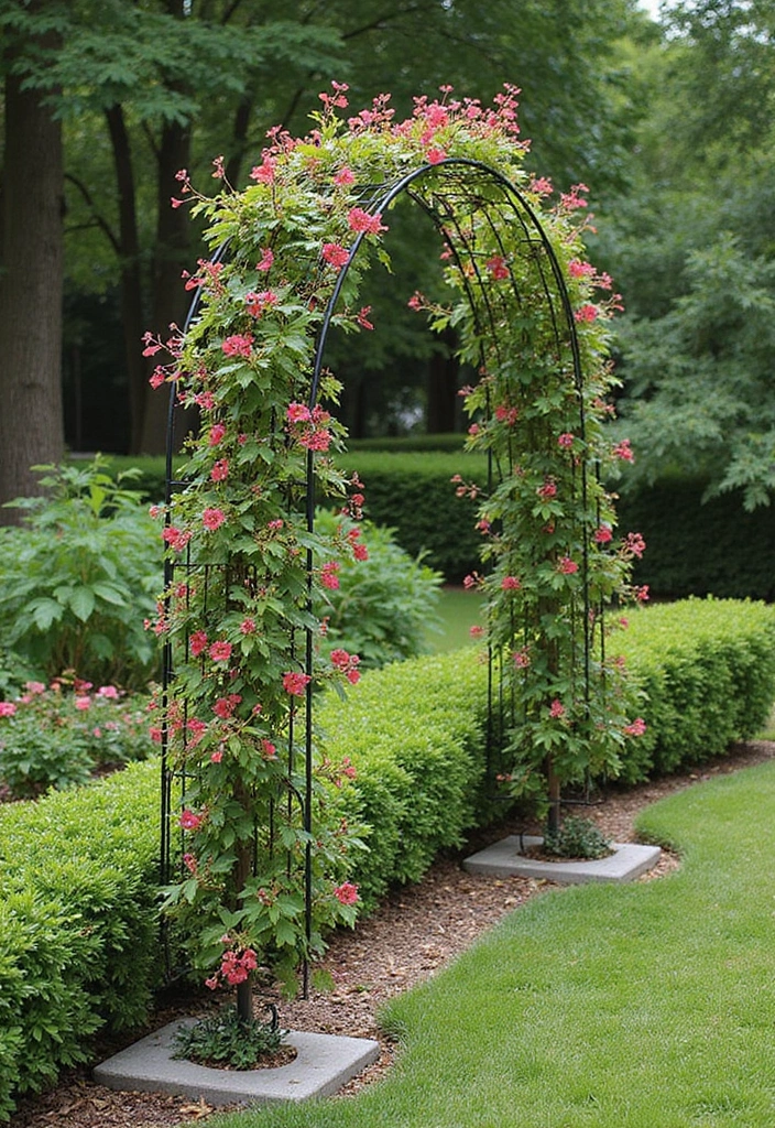 25+ Unique Trellis Ideas You Haven’t Seen Before - 23. Artistic Wire Sculptures