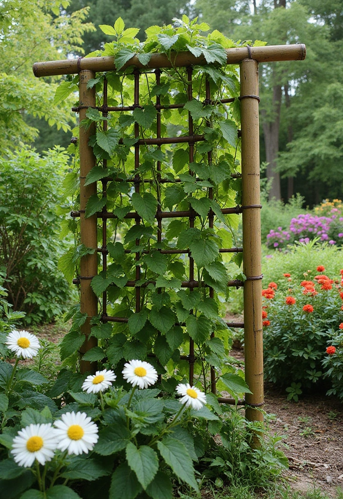 25+ Unique Trellis Ideas You Haven’t Seen Before - 7. Bamboo Trellis