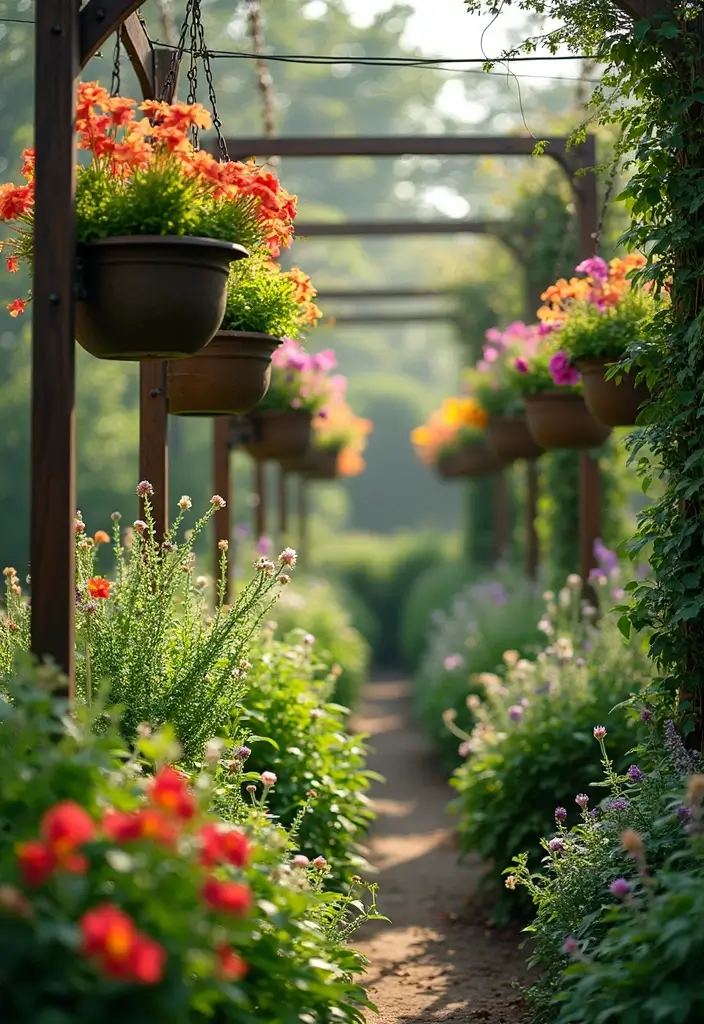 25+ Unique Trellis Ideas You Haven’t Seen Before - 8. Hanging Basket Trellis