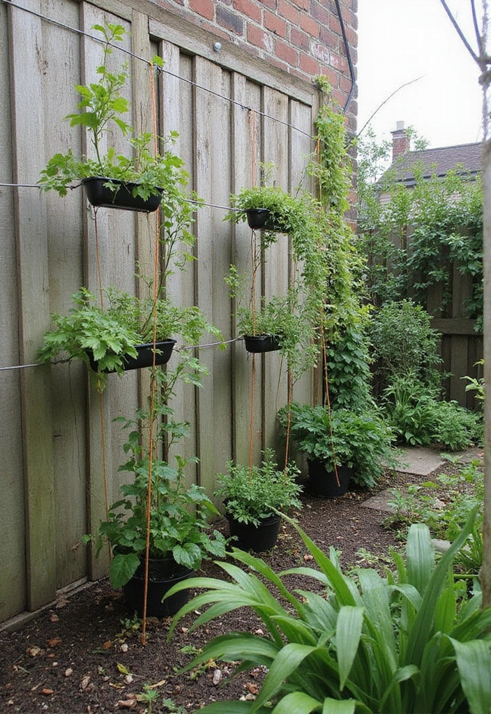 25+ Vegetable Garden Trellis Ideas for Vertical Growth 114 25+ Vegetable Garden Trellis Ideas for Vertical Growth - 18. String Trellis