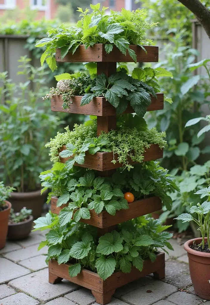 25+ Vegetable Garden Trellis Ideas for Vertical Growth 126 25+ Vegetable Garden Trellis Ideas for Vertical Growth - 20. Tower Garden Trellis