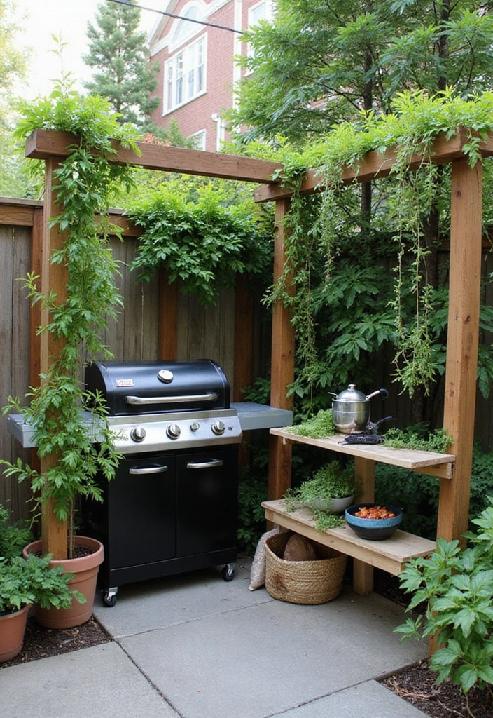 25+ Vegetable Garden Trellis Ideas for Vertical Growth 154 25+ Vegetable Garden Trellis Ideas for Vertical Growth - 24. Grilling Trellis
