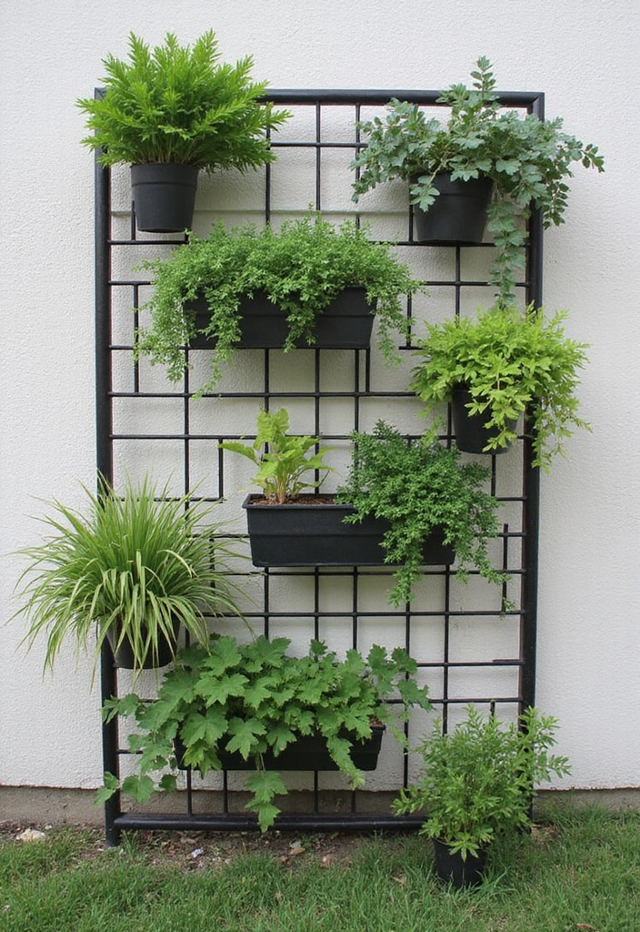 25+ Wall Trellis Ideas to Add Texture and Greenery - 14. Horizontal Trellis