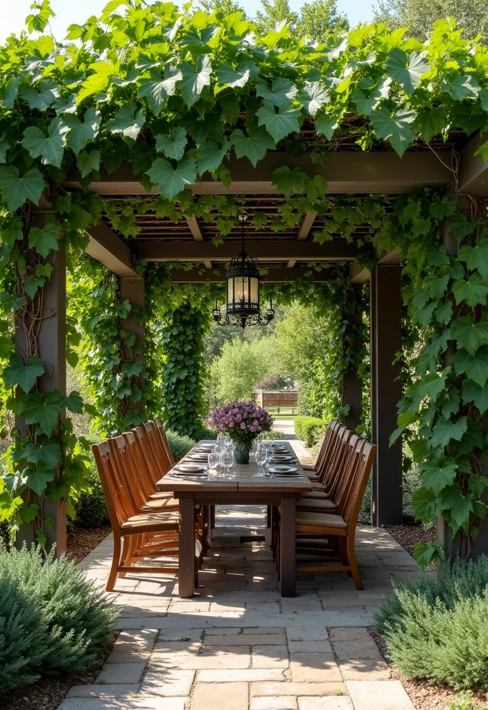 25+ Wall Trellis Ideas to Add Texture and Greenery - 22. Grapevine Trellis