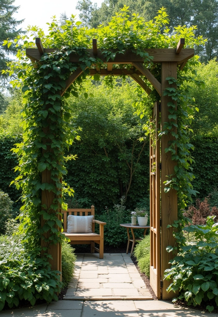 25+ Wall Trellis Ideas to Add Texture and Greenery - 24. Trellis Room Divider