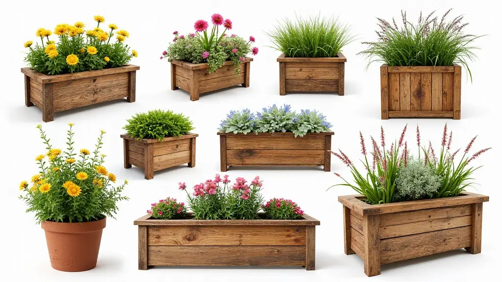 25+ Wooden Planter Ideas for Natural Garden Style