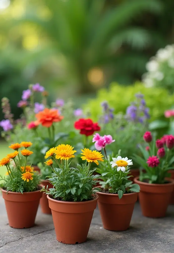 30 BBQ Planter Ideas to Add Greenery to Your Outdoor Grill Area - 25. Miniature Garden Arrangements