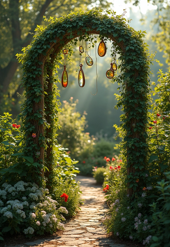 30 Backyard Trellis Ideas to Elevate Your Garden Space 155 30 Backyard Trellis Ideas to Elevate Your Garden Space - 23. Decorative Trellis with Mirrors