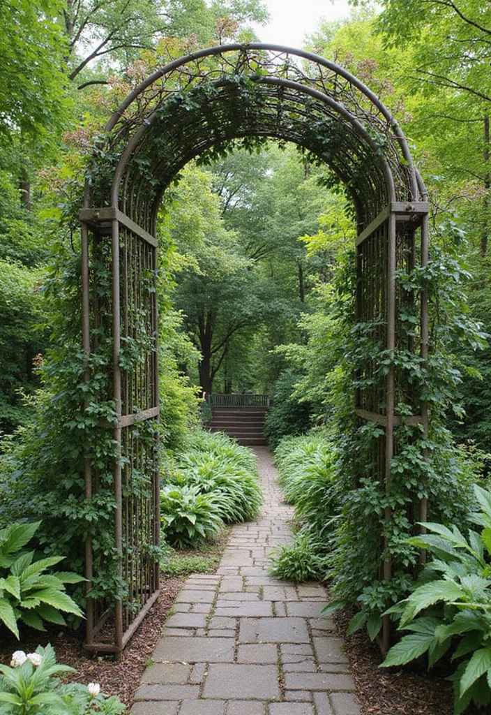 30 Backyard Trellis Ideas to Elevate Your Garden Space 174 30 Backyard Trellis Ideas to Elevate Your Garden Space - 26. Trellis as a Garden Divider