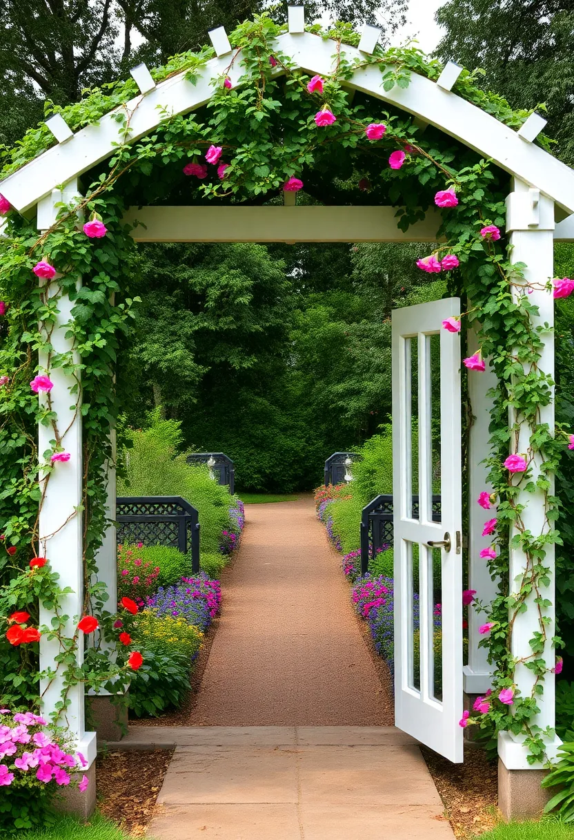 30 Backyard Trellis Ideas to Elevate Your Garden Space 22 30 Backyard Trellis Ideas to Elevate Your Garden Space - 4. Classic Arbor Trellis