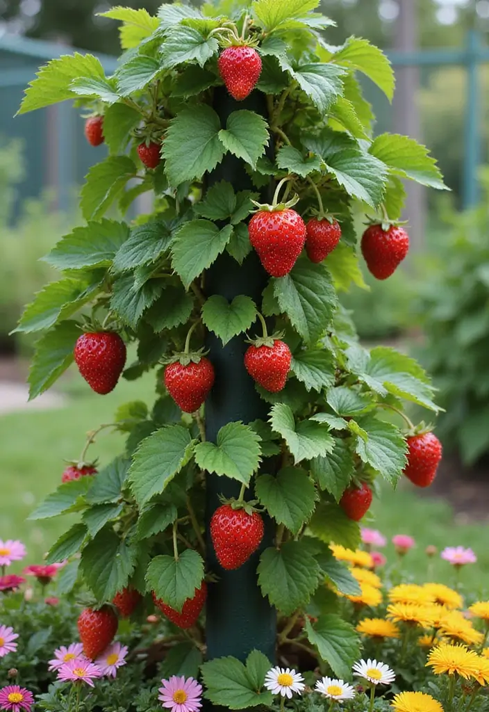 30 Berry Trellis Ideas for Sweet Organized Harvests - 14. Spiral Trellis