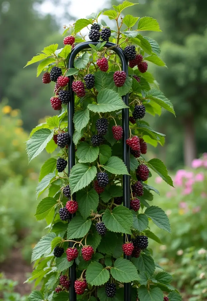 30 Berry Trellis Ideas for Sweet Organized Harvests - 18. Trellis Obelisk