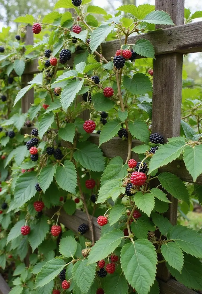 30 Berry Trellis Ideas for Sweet Organized Harvests - 23. Garden Fence Trellis