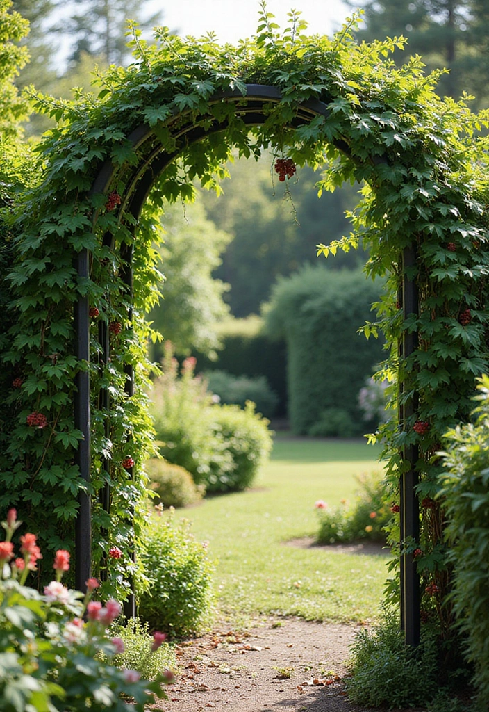 30 Berry Trellis Ideas for Sweet Organized Harvests - 3. Garden Arch Trellis