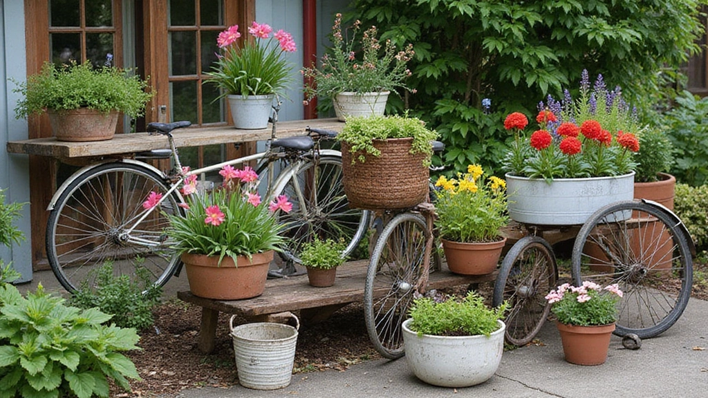 30 Bike Planter Ideas for a Vintage Garden Touch