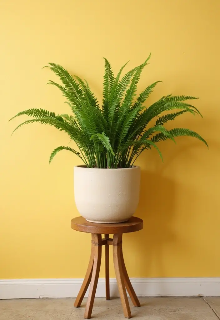 30 Boston Fern Planter Ideas for Lush Green Corners 71 30 Boston Fern Planter Ideas for Lush Green Corners - 11. Stylish Plant Stands