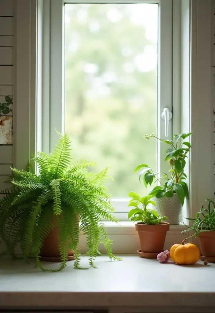 30 Boston Fern Planter Ideas for Lush Green Corners 137 30 Boston Fern Planter Ideas for Lush Green Corners - 21. Boston Fern in Kitchen Windows