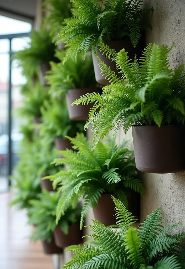 30 Boston Fern Planter Ideas for Lush Green Corners 29 30 Boston Fern Planter Ideas for Lush Green Corners - 5. Creative Wall Planters