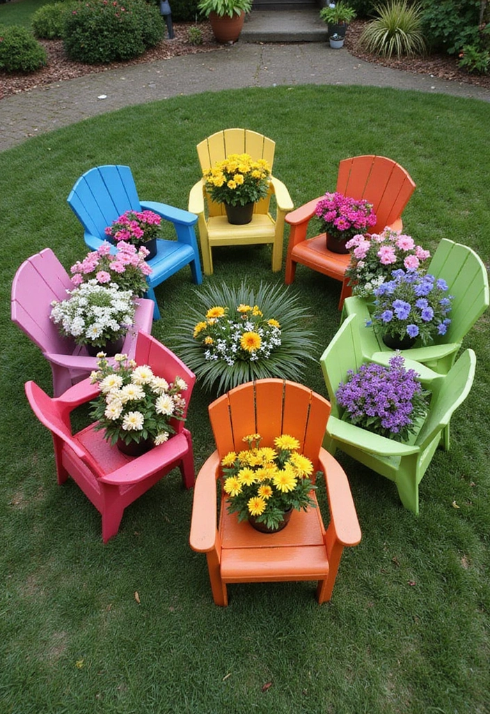 30 Chair Planter Ideas That Turn Old Furniture Into Art - 3. The Chair Planter Combo