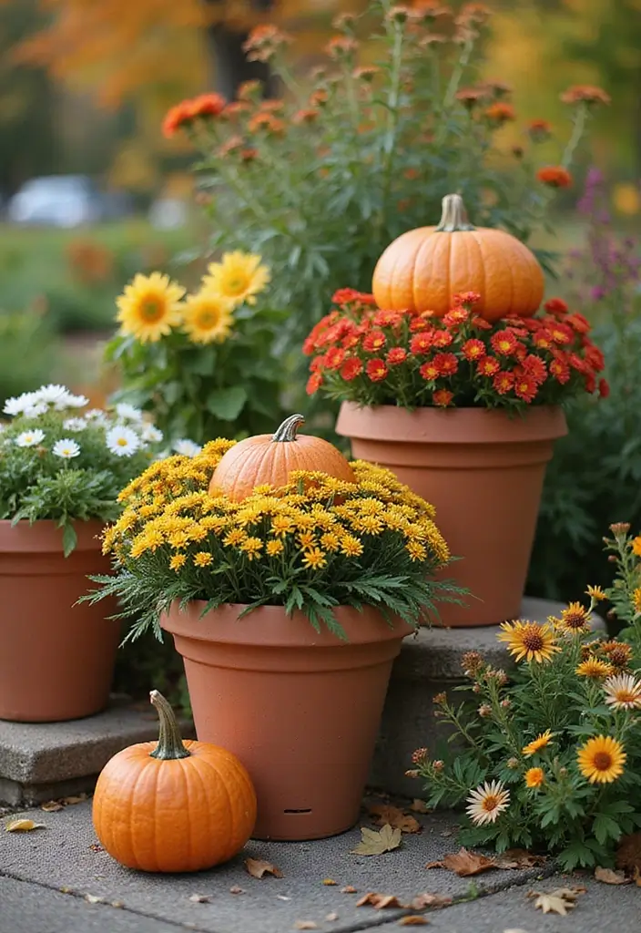 30 Chimney Pot Planter Ideas for Unique Garden Flair - 8. Seasonal Decor with Chimney Pots