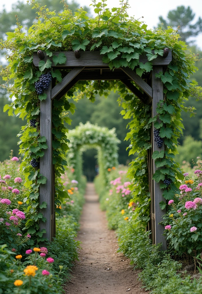 30 Concord Grape Trellis Ideas for Classic Vineyards 71 30 Concord Grape Trellis Ideas for Classic Vineyards - 11. Lattice Trellis