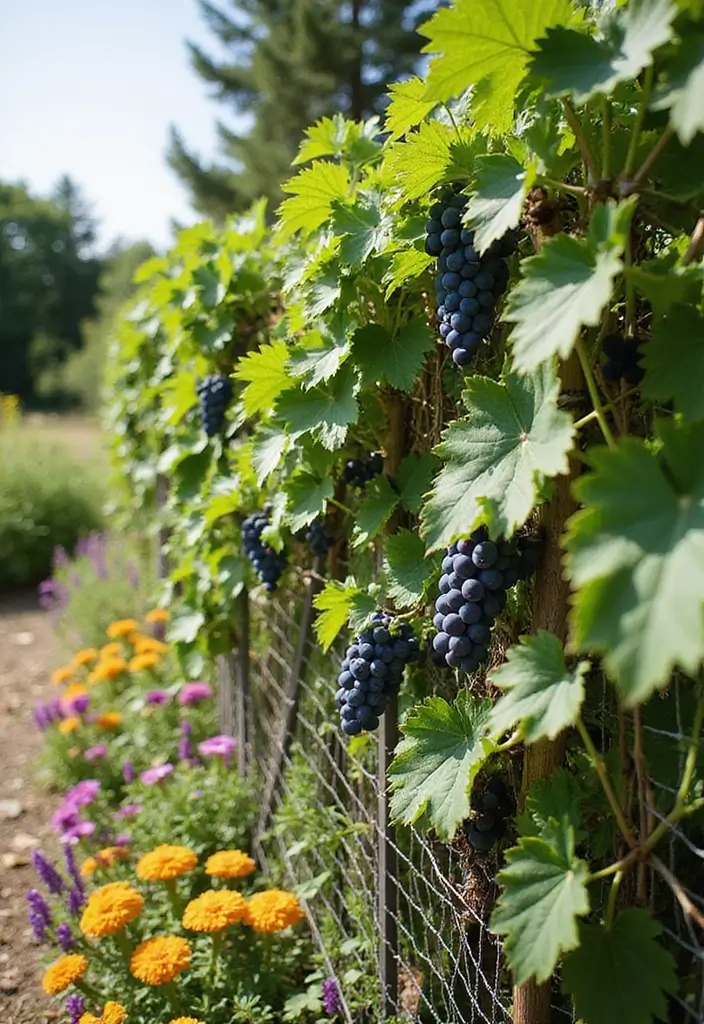 30 Concord Grape Trellis Ideas for Classic Vineyards 78 30 Concord Grape Trellis Ideas for Classic Vineyards - 12. DIY Chicken Wire Trellis