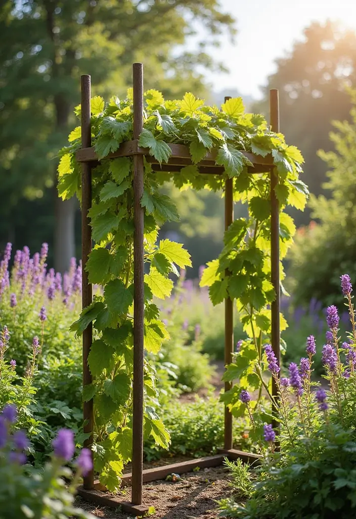 30 Concord Grape Trellis Ideas for Classic Vineyards 85 30 Concord Grape Trellis Ideas for Classic Vineyards - 13. Portable Trellis